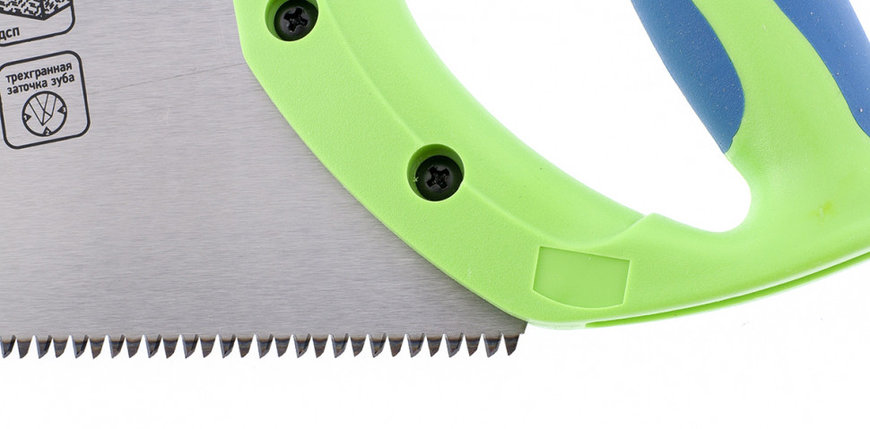 Ножовка по дереву "Зубец", 400 мм., 7-8 TPI, зуб 3D, каленый зуб, двухкомпонентная рукоятка СИБРТЕХ, фото 2