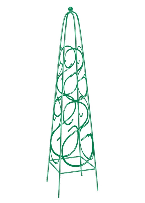 Пирамида садовая декоративная для вьющихся растений, 112,5 х 23 см, квадратная// PALISAD