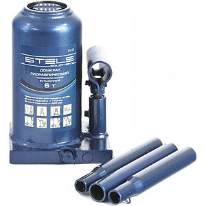 Домкрат гидравлический бутылочный телескопический, 6 т, h подъема 170–420 мм STELS
