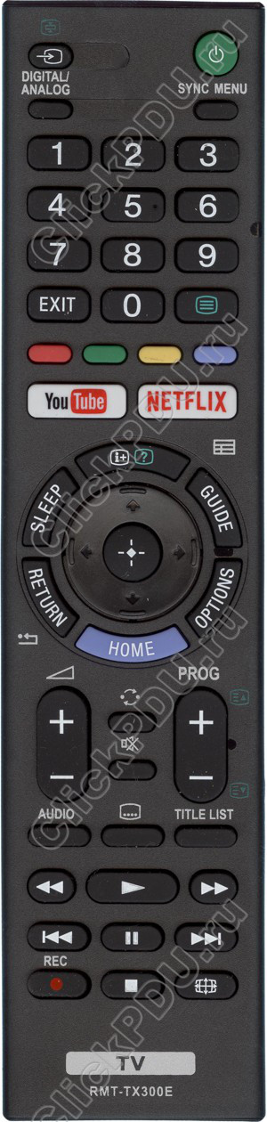 ПДУ для Sony RMT-TX300E NETFLIX ic (серия HSN296)