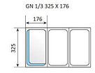 Гастроемкость из нержавеющей стали GN 1/3-150, фото 2