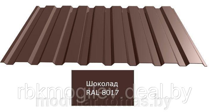 Металлопрофильный лист 0,4 х 1,15 х 1,5 Шоколад