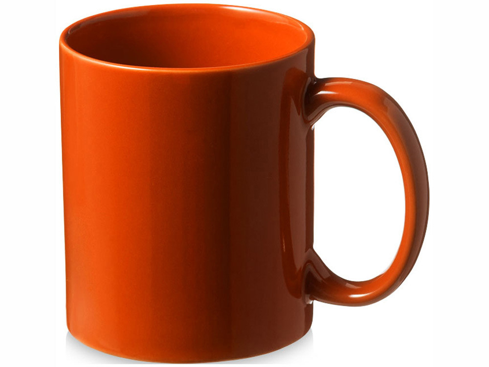 Кружка керамическая Santos, оранжевый - фото 1 - id-p78133023