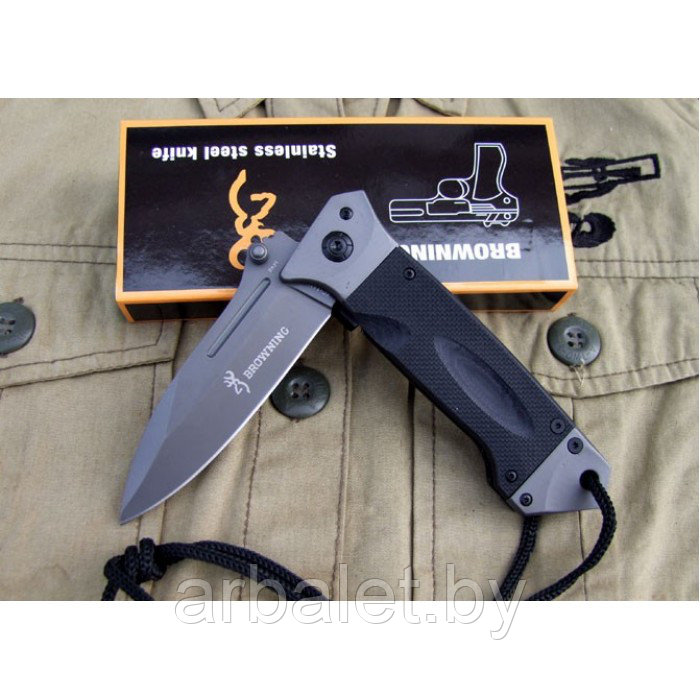 Нож складной тактический Browning DA 73 black