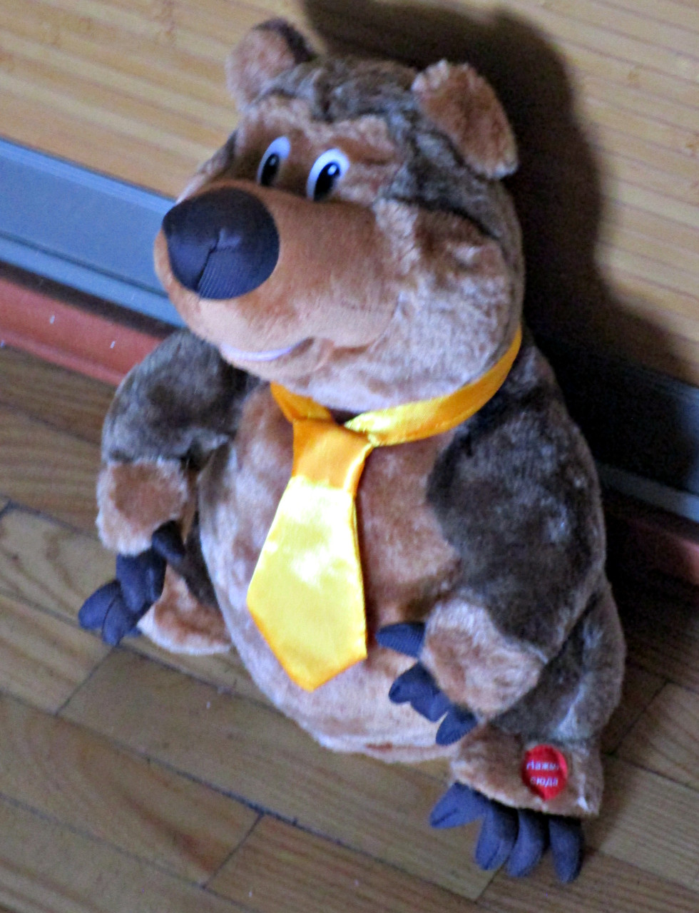 Музыкальная мягкая игрушка "медведь в галстуке" - фото 2 - id-p78140888