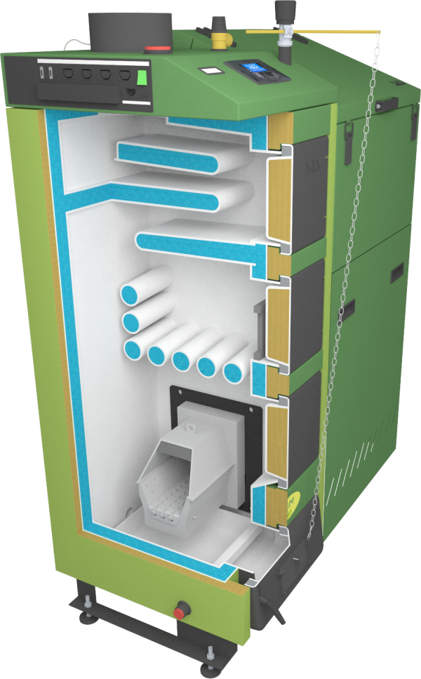 Пеллетный котел SAS Bio Slim CG 17 кВт - фото 7 - id-p47697491