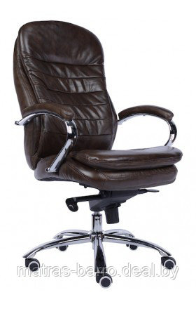 Кресло офисное Valencia коричневая кожа - фото 1 - id-p78149028