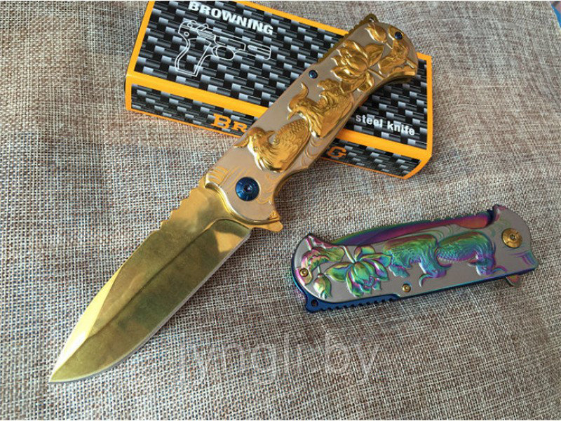 Складной нож Browning Gold - фото 2 - id-p78149030