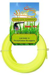 Леска для триммера, сечение звезда- 3 мм. 15 м.