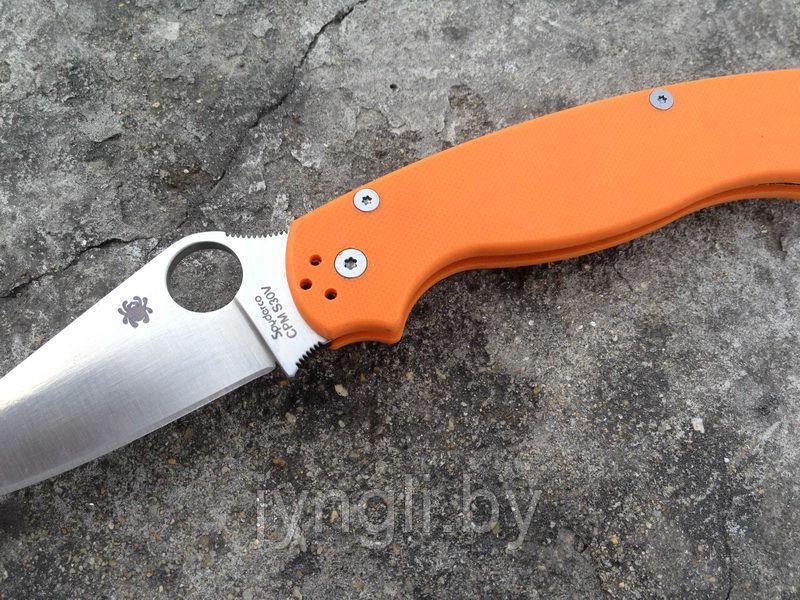 Складной нож Spyderco PARA-Military 2 C81, оранжевый - фото 2 - id-p78152363