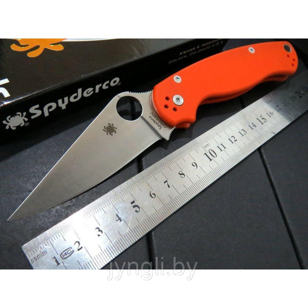 Складной нож Spyderco PARA-Military 2 C81, оранжевый - фото 1 - id-p78152363