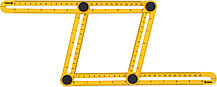 Линейка-шаблон для разметки 310*175*25мм   "Vorel" 18470, фото 3