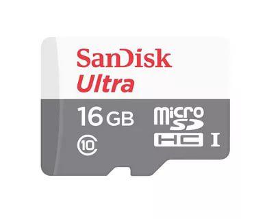 Карта памяти MicroSDHC 16GB SanDisk Ultra UHS-I, Class 10, 80 МБ/с - фото 1 - id-p78180831