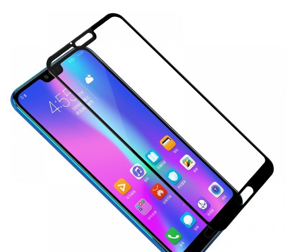 Защитное стекло Full-Screen для Huawei Honor 10 черный (полноразмерное)