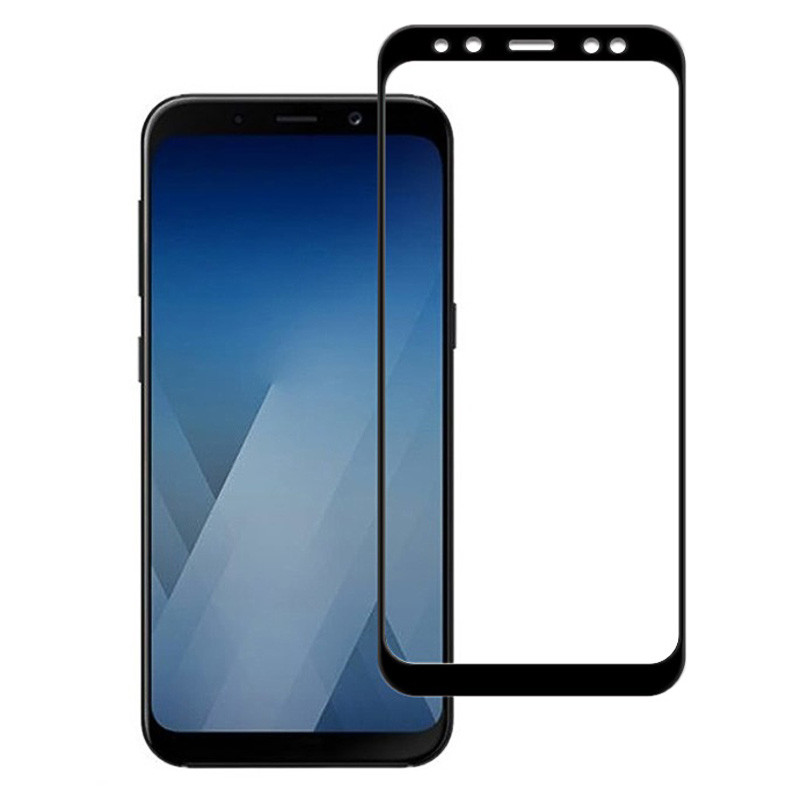 Защитное стекло Full-Screen для Samsung Galaxy A8 Plus 2018 / SM-A730 (5D-9D с полн. прокл.) - фото 2 - id-p78185627