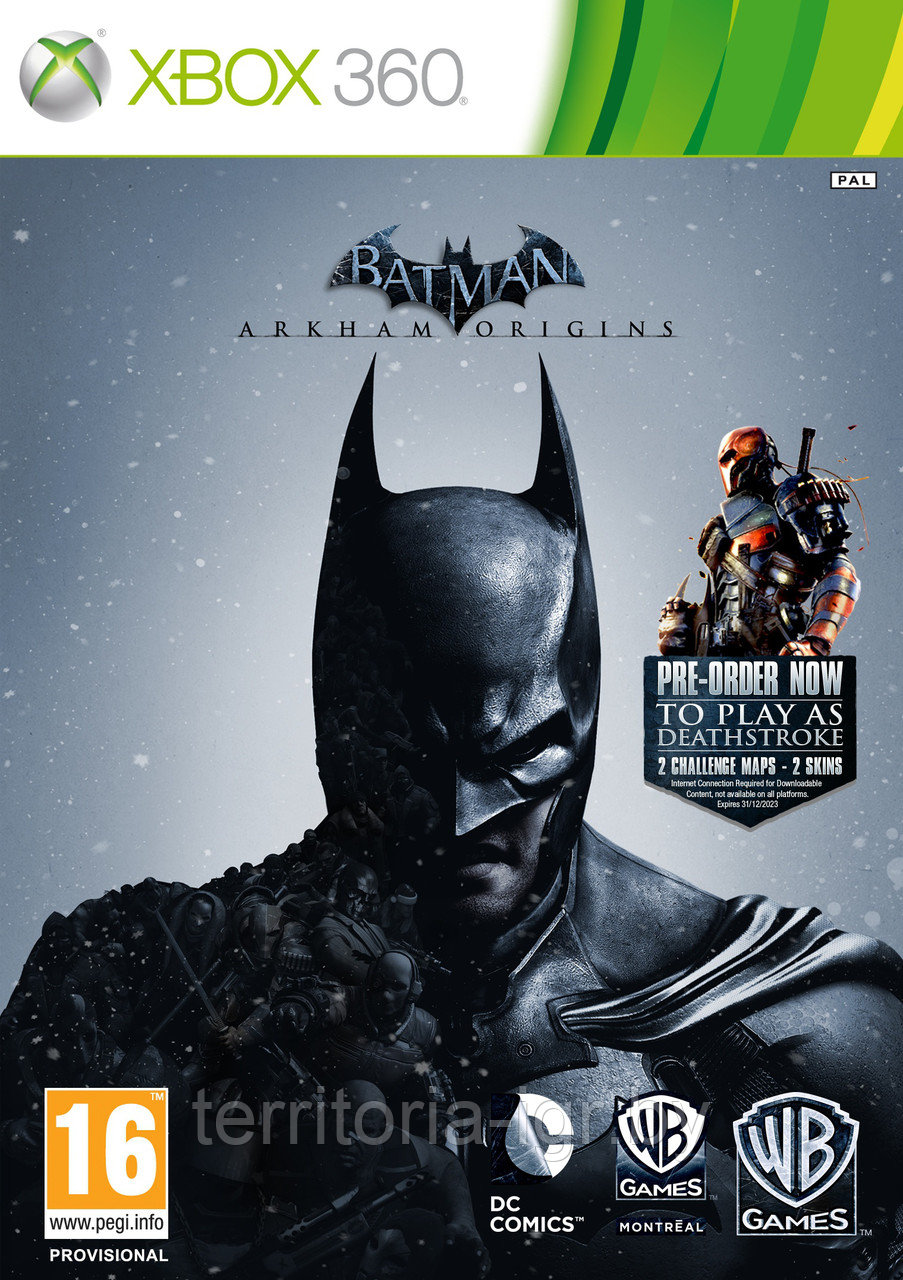 Batman Arkham Origins Xbox 360 - фото 1 - id-p55194445