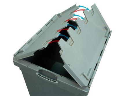 Ящик пластмассовый  (полимерный) 800х600х620 с крышкой