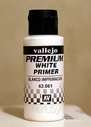 Грунт Premium Colors БЕЛЫЙ (White Primer), 60 мл, Vallejo, фото 2