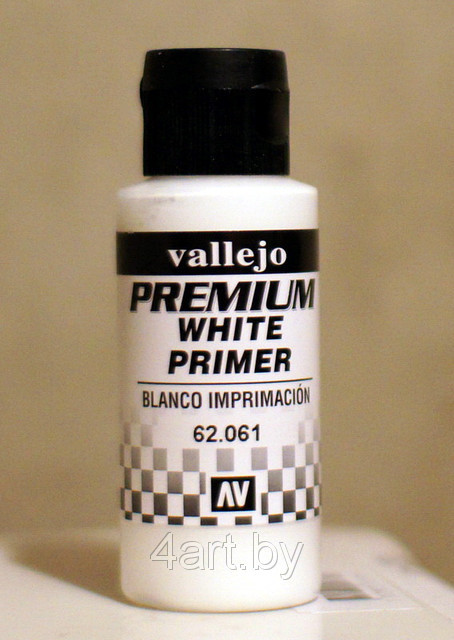 Грунт Premium Colors БЕЛЫЙ (White Primer), 60 мл, Vallejo - фото 2 - id-p3058213