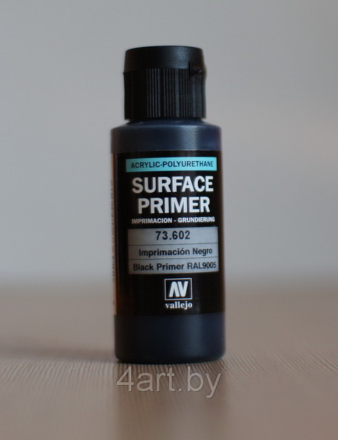 Грунт Surface Primer акриловый полиуретановый, черный (BLACK), 60 мл, Vallejo - фото 2 - id-p3112809