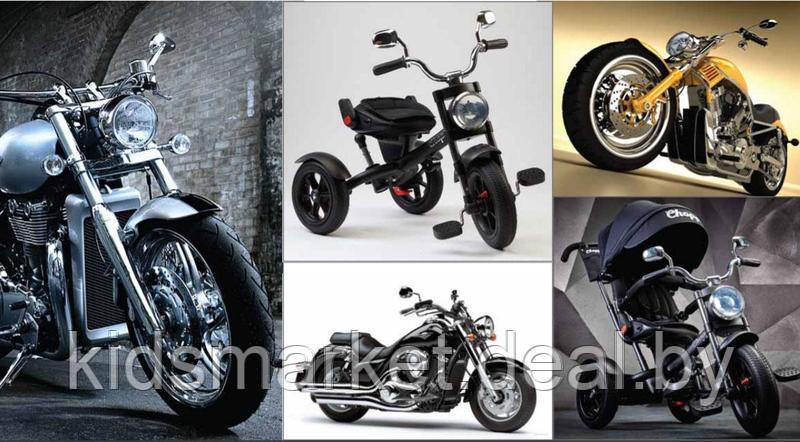 Трехколесный велосипед Chopper Trike с поворотным сиденьем (черный) - фото 2 - id-p78222930