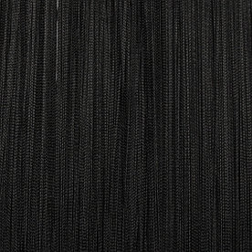 Штора нитевая черная однотонная