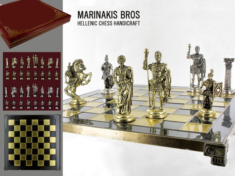Подарочные шахматы "Римляне", большие.