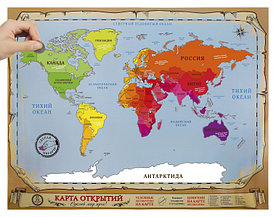 Карта Мира со скретч-слоем
