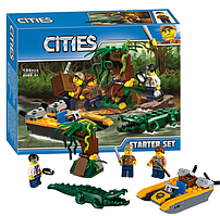 Конструктор Bela Cities 10708 Джунгли: набор для начинающих (аналог Lego City 60157) 106 деталей