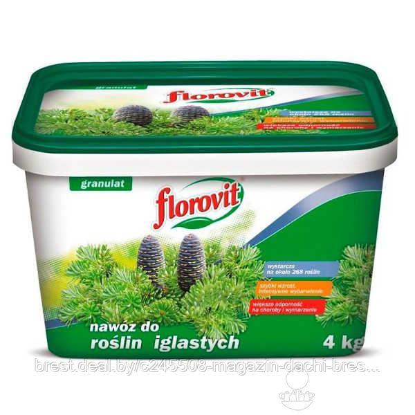Удобрение "Флоровит" для хвойных гранулированное, 4 кг, Польша