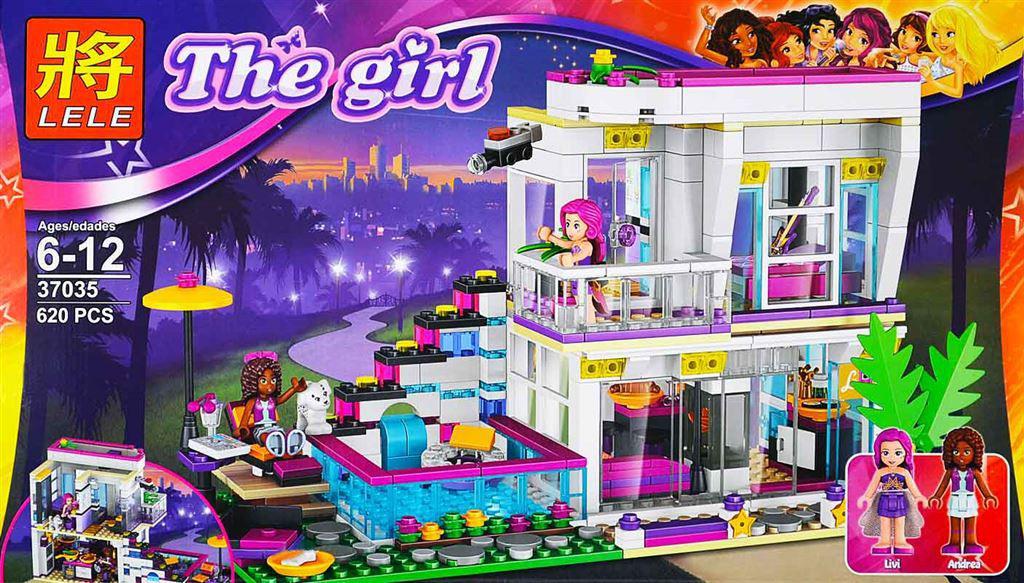 Конструктор 3008 Bela Friends 10498 "Поп-звезда: дом Ливи" (аналог LEGO Friends 41135), 619 дет​