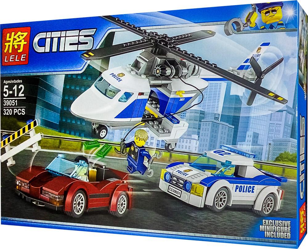 Конструктор Lele Cities 39051 Стремительная погоня (аналог Lego City 60138) 320 д Bela 10656