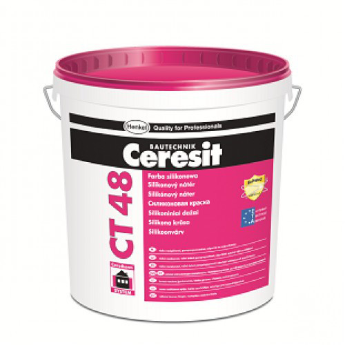 Ceresit CT 48 краска фасадная 15 л - фото 1 - id-p78356147