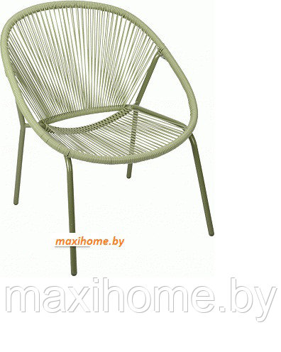 Кресло из техноротанга на метал. каркасе (83х71х40см) Зеленое - фото 1 - id-p78450678