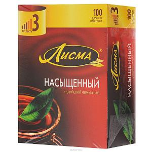 Чай Лисма "Насыщенный" индийский черный, 100пак*1,8г.