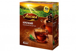 Чай Лисма "Крепкий" индийский черный, 100пак*1,8г.
