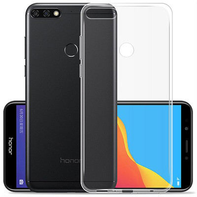 Силиконовый бампер TPU Case 0.6mm прозрачный для Huawei Y7 Prime (2018)\ Honor 7C Pro - фото 1 - id-p78502254