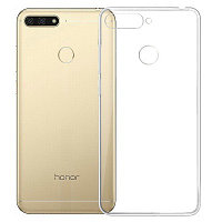 Силиконовый бампер TPU Case 0.6mm прозрачный для Huawei Y6 Prime (2018)/Honor 7C