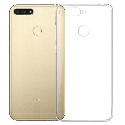 Силиконовый бампер TPU Case 0.6mm прозрачный для Huawei Y6 Prime (2018)/Honor 7C - фото 1 - id-p78502255