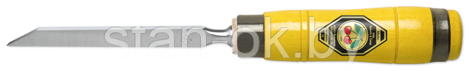 Пазовальная стамеска (долото) с рукояткой из граба, ширина от 3 до 16 мм KIRSCHEN KI1305000