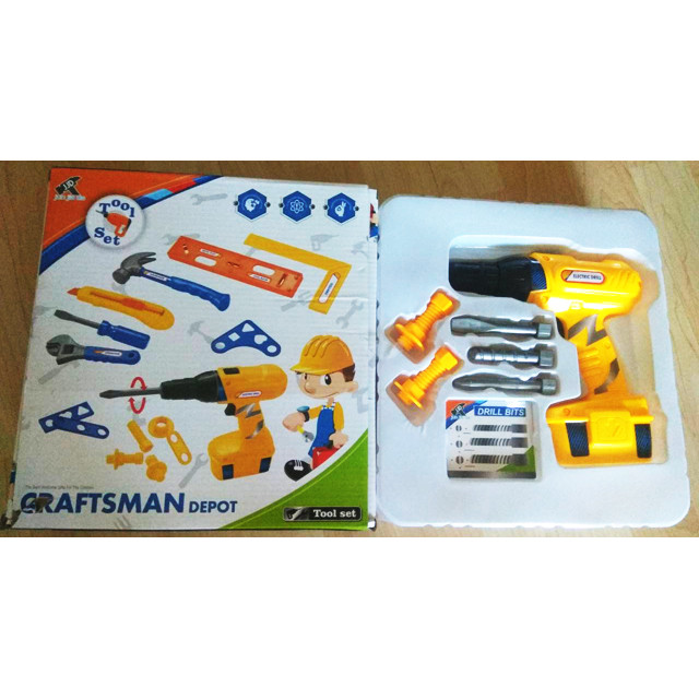 Игрушечная дрель Craftsman с насадками на батарейках 6104 - фото 2 - id-p78503896