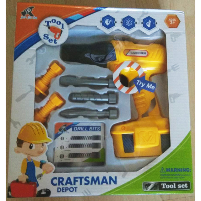 Игрушечная дрель Craftsman с насадками на батарейках 6104 - фото 4 - id-p78503896