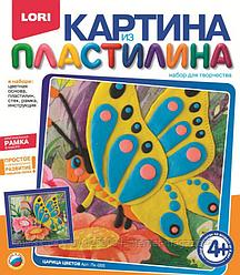 Картина из пластилина "Царица цветов". 4+