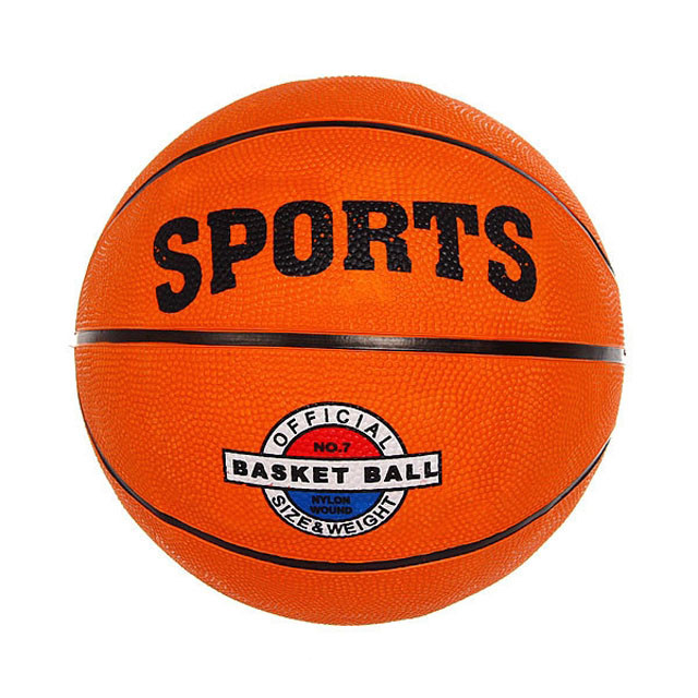 Мяч баскетбольный резиновый Sports № 7 - фото 1 - id-p78532832