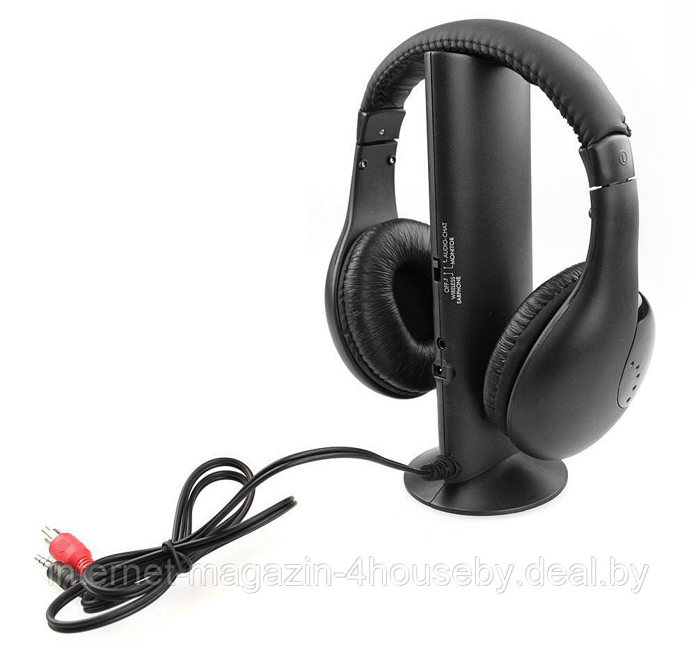 Беспроводные наушники MH2001 5-in-1 Hi-Fi S-XBS Wireless Headphones w/FM - фото 2 - id-p78534024
