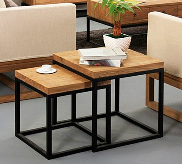 Тройной столик Crafto Трио в стиле Лофт. - фото 2 - id-p78535101