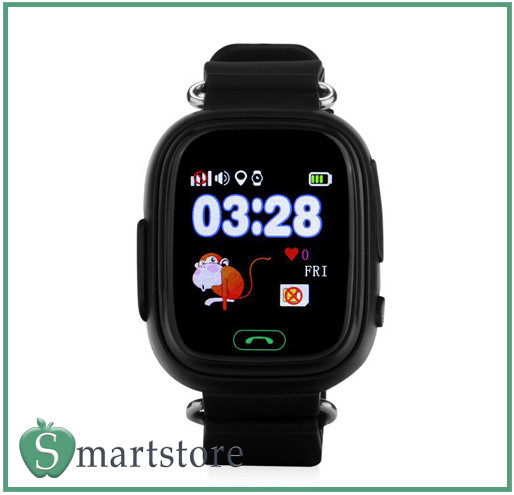 Часы Детские Умные Оригинальные Smart Baby Watch Q80 (черный) - фото 1 - id-p62761052