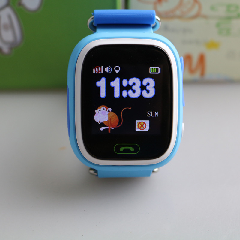 Часы Детские Умные Оригинальные Smart Baby Watch Q80 (синий) - фото 4 - id-p78538024