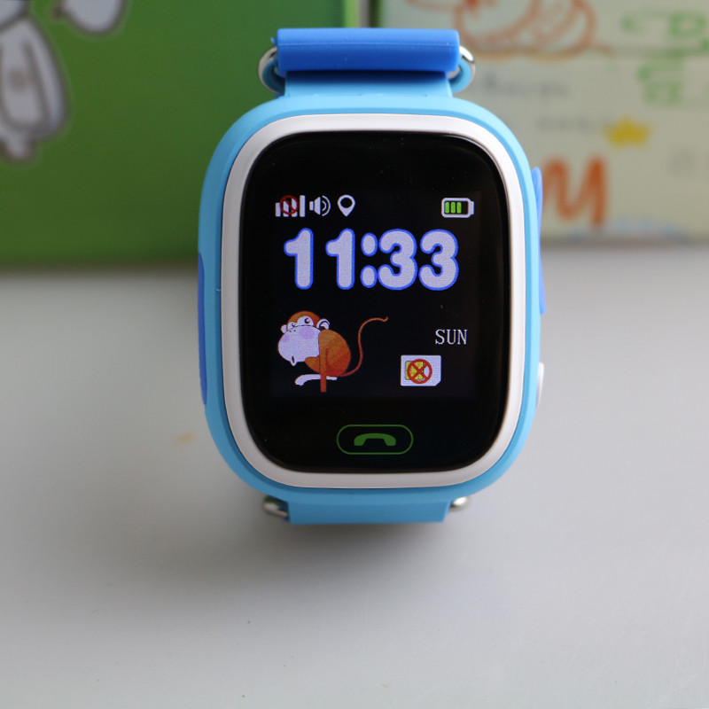 Детские умные часы Smart Baby Watch Q80 (синий) - фото 4 - id-p78814014