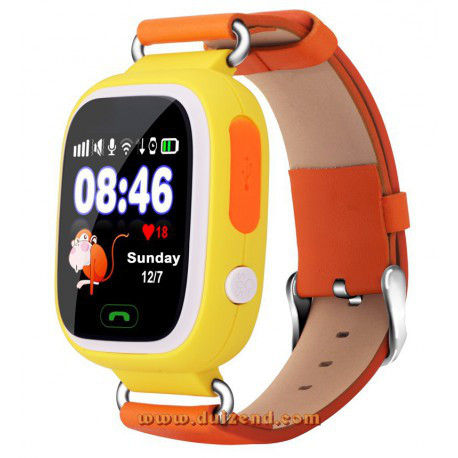 Детские умные часы Smart Baby Watch Q80 (оранжевые) - фото 2 - id-p78814017